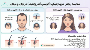 ریزش مو در زنان و مردان